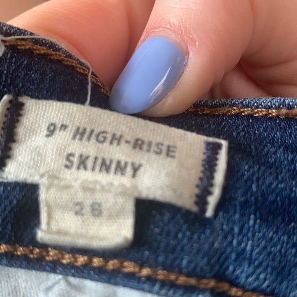 Madewell 9” High-Rise Skinny Medium Wash 28 - Picture 4 of 4